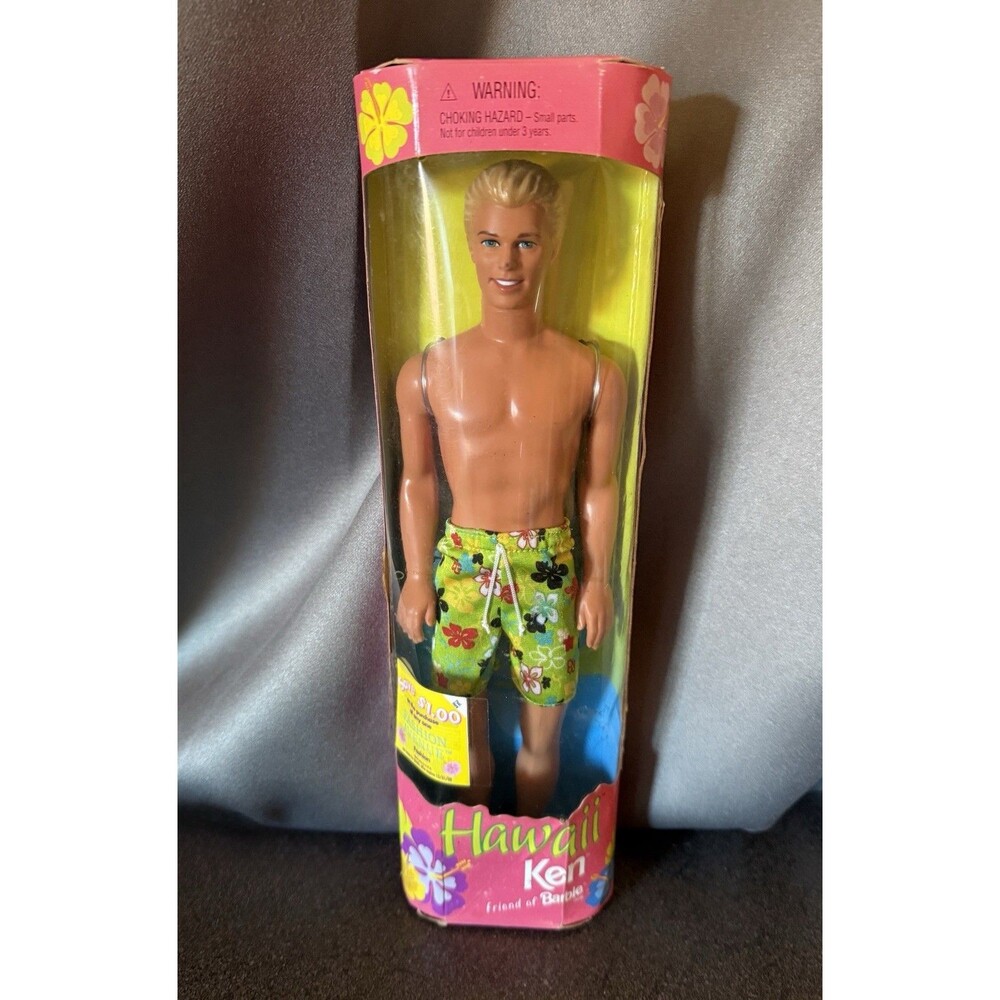 New In Box VTG 1999 Mattel Hawaii Ken Doll Friend of Barbie Beach Swim Y2K 90’s